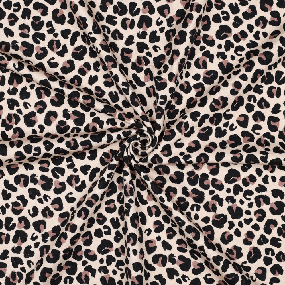 French Terry Digital Leopard