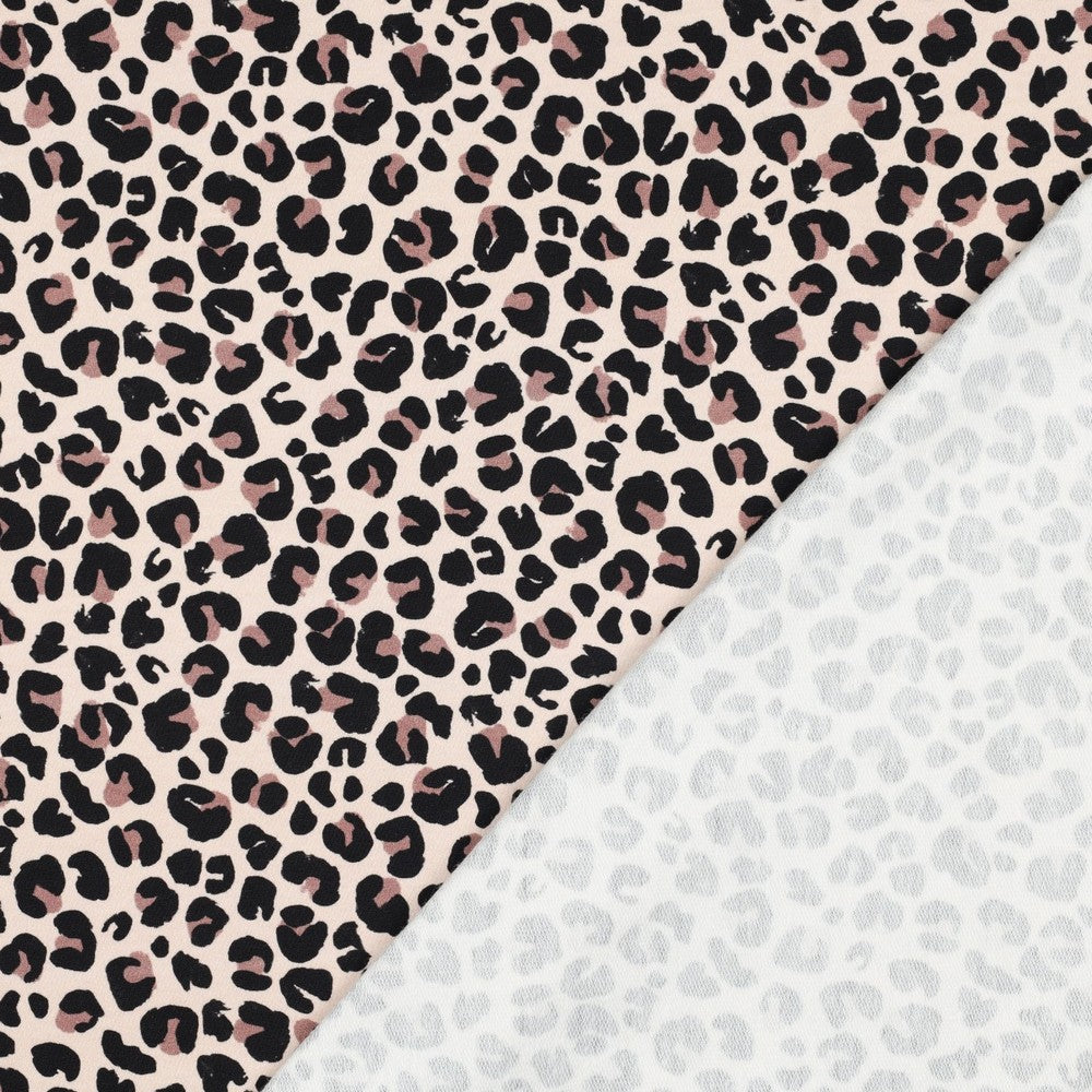 French Terry Digital Leopard