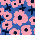 Canvas Flower – Gewebter Baumwoll-Canvas mit Blumendesign