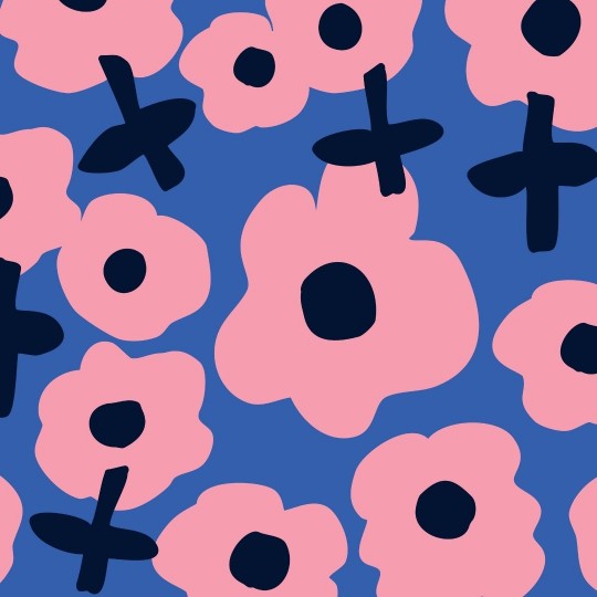 Canvas Flower – Gewebter Baumwoll-Canvas mit Blumendesign