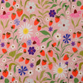 French Terry Brushed Flowers Fruit