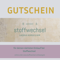 Geschenkgutschein – Stoffwechsel