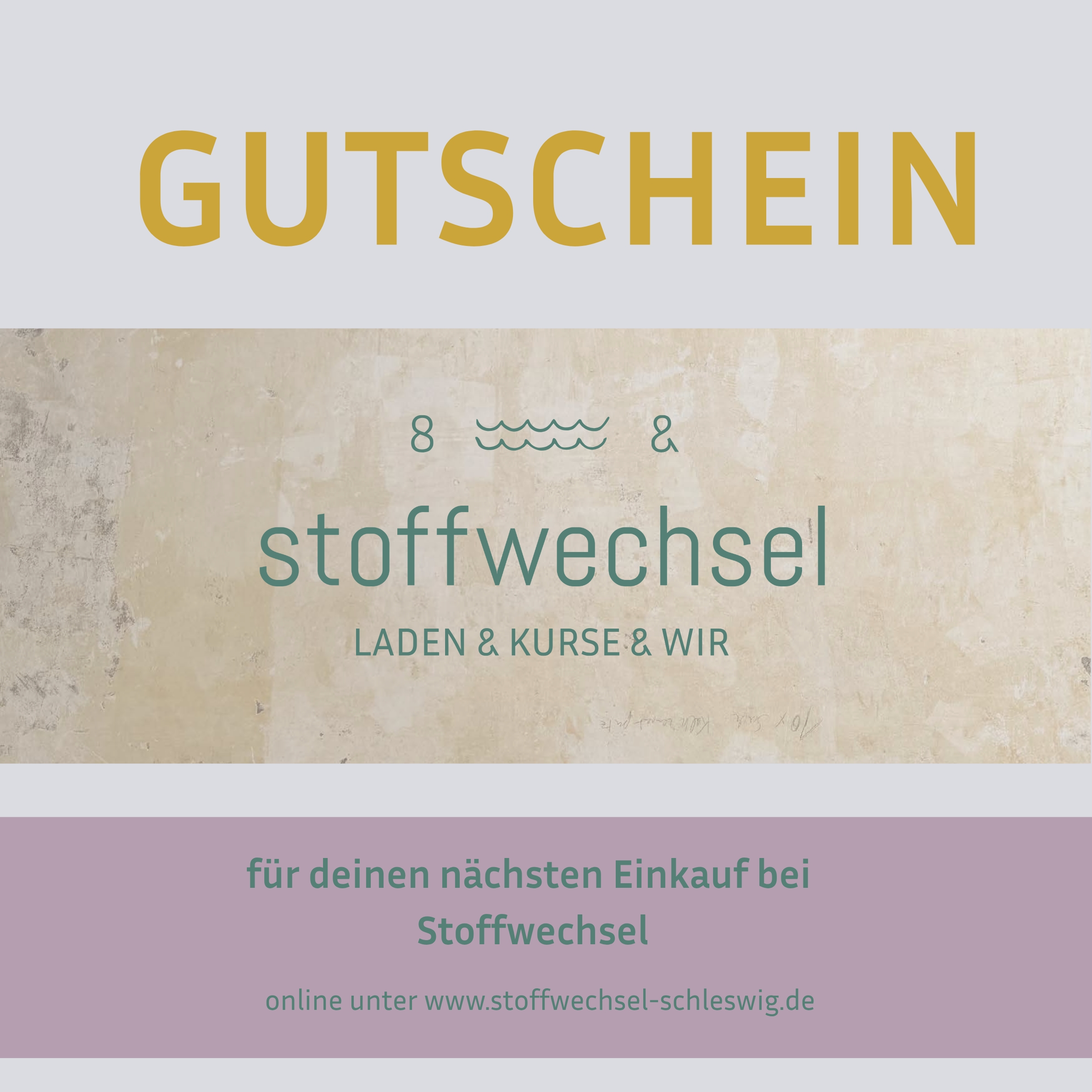 Geschenkgutschein – Stoffwechsel